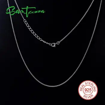 SANTUZZA 925 Silver Chain Necklace Link Necklace For Women Fashion Jewelry 45cm 47cm 50cm 55cm Long
SANTUZZA 925 Silver Chain Necklace Link Necklace For Women Fashion Jewelry 45cm 47cm 50cm 55cm Long