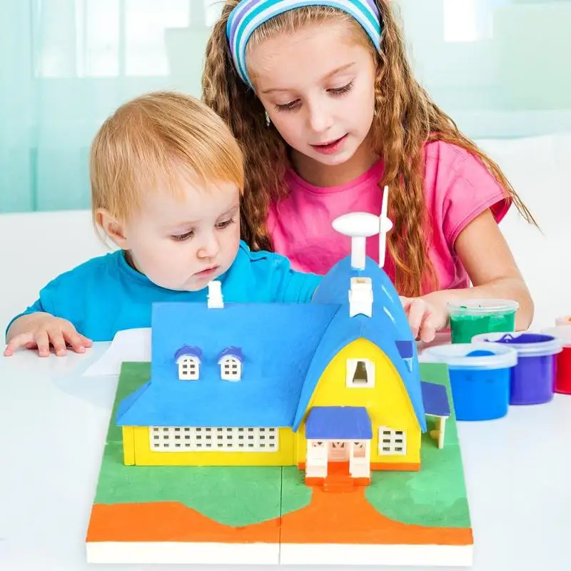 European DIY Dollhouse Assemble Villa Miniature Villa Model Toy Gifts Early Learning craft toy
European DIY Dollhouse Assemble Villa Miniature Villa Model Toy Gifts Early Learning craft toy