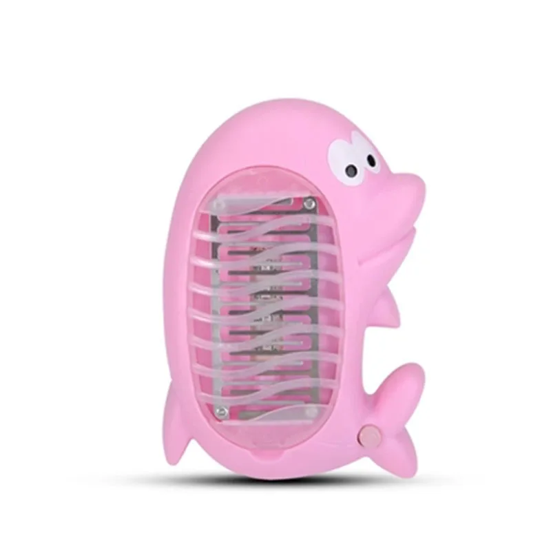 Chiclits Dolphin Shape Mosquito Killer Light LED Socket Electric Household Pest Repellent Lamp 220V EU Plug Bug Zapper For Baby (4)