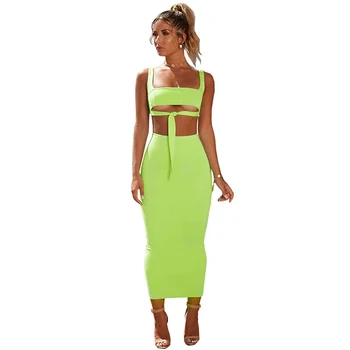 Women Solid Color Strappy Crops Top + Slim Fit Tight High Waist Dress for Summer TY53
Women Solid Color Strappy Crops Top + Slim Fit Tight High Waist Dress for Summer TY53