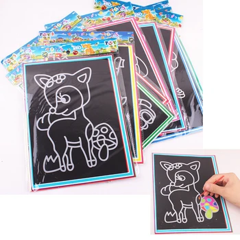 Subcluster 3 Pcs/Set Colorful Scratch Art Paper Magic Painting Paper with Drawing Stick Kids Toy
Subcluster 3 Pcs/Set Colorful Scratch Art Paper Magic Painting Paper with Drawing Stick Kids Toy