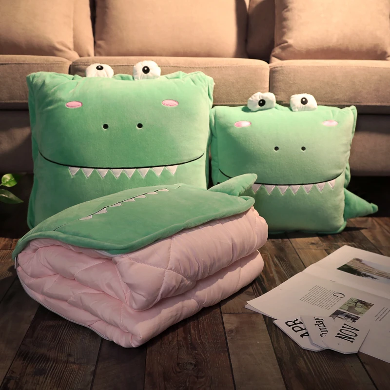 

candice guo! cute plush toy cactus carrot pineapple crocodile elephant tiger fox bear soft cushion quilt birthday Christmas gift