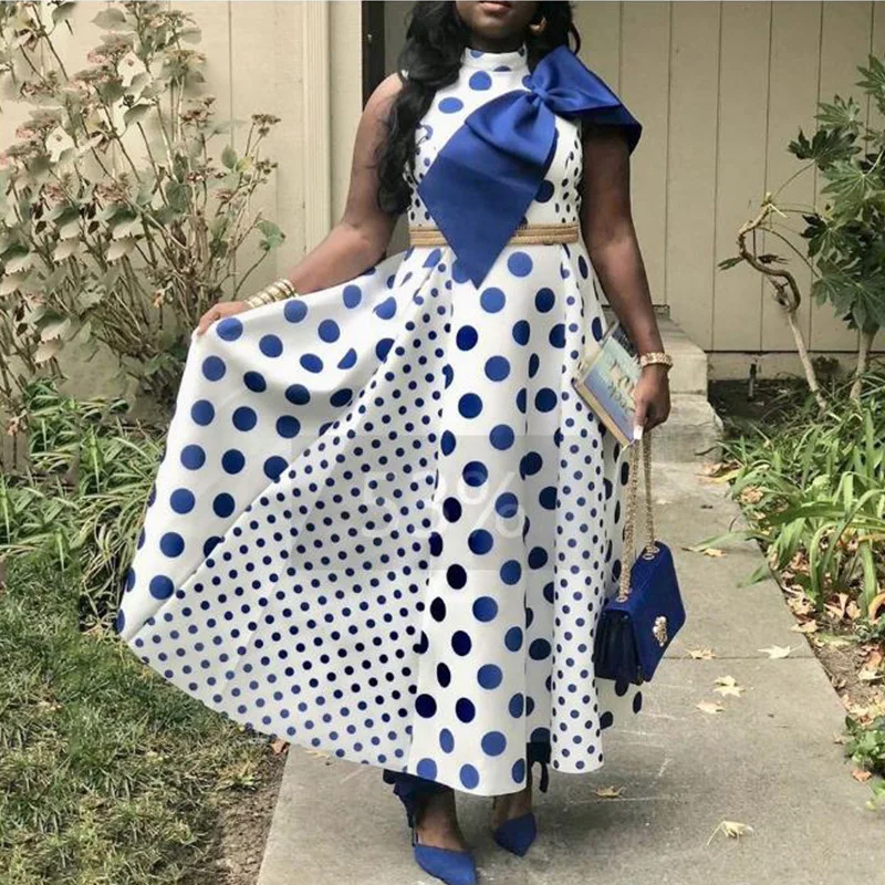 2019 African Dresses Women Digital Printing Fashion Short-Sleeve Dashiki Plus Print bow point patchwork big dress
2019 African Dresses Women Digital Printing Fashion Short-Sleeve Dashiki Plus Print bow point patchwork big dress
