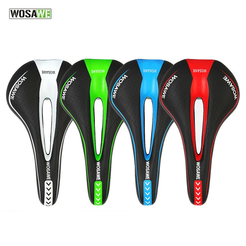 WOSAWE Bicycle Saddle MTB Road Mountain Bike Saddle PU Leather Cycling Hollow Front Seat Cushion Bicycle Parts
WOSAWE Bicycle Saddle MTB Road Mountain Bike Saddle PU Leather Cycling Hollow Front Seat Cushion Bicycle Parts