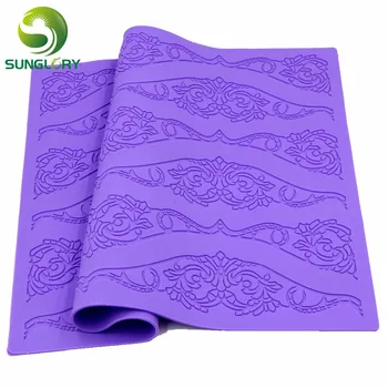 NPC Silicone Cake Lace Mat Purple Flower Pattern Silicone Lace Mold Sugar Craft Mould Cake Stand Fondant Cake Decorating Tools
NPC Silicone Cake Lace Mat Purple Flower Pattern Silicone Lace Mold Sugar Craft Mould Cake Stand Fondant Cake Decorating Tools