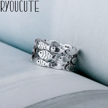Bohemian Vintage Silver Color Multi-layer Fish Rings for Women Wedding Jewelry Antique Statement Rings Anillos
Bohemian Vintage Silver Color Multi-layer Fish Rings for Women Wedding Jewelry Antique Statement Rings Anillos