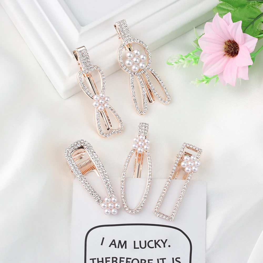 Metal Hollow Bow Crystal Rhinestones Hairclip Geometric Waterdrop Imitation Pearl Flower Star Moon Shape HairpinsHair Accessorie
Metal Hollow Bow Crystal Rhinestones Hairclip Geometric Waterdrop Imitation Pearl Flower Star Moon Shape HairpinsHair Accessorie