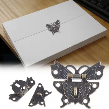 Zinc Alloy Butterfly Buckle Hasp Wooden Wine Box With Lock Antique Padlock Hardware 50*42MM Drawer Accessories
Zinc Alloy Butterfly Buckle Hasp Wooden Wine Box With Lock Antique Padlock Hardware 50*42MM Drawer Accessories
