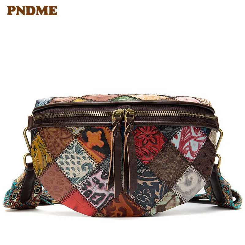 PNDME fashion vintage designer stitching embossed genuine leather ladies shoulder bag cowhide flower women's messenger bags
PNDME fashion vintage designer stitching embossed genuine leather ladies shoulder bag cowhide flower women's messenger bags
