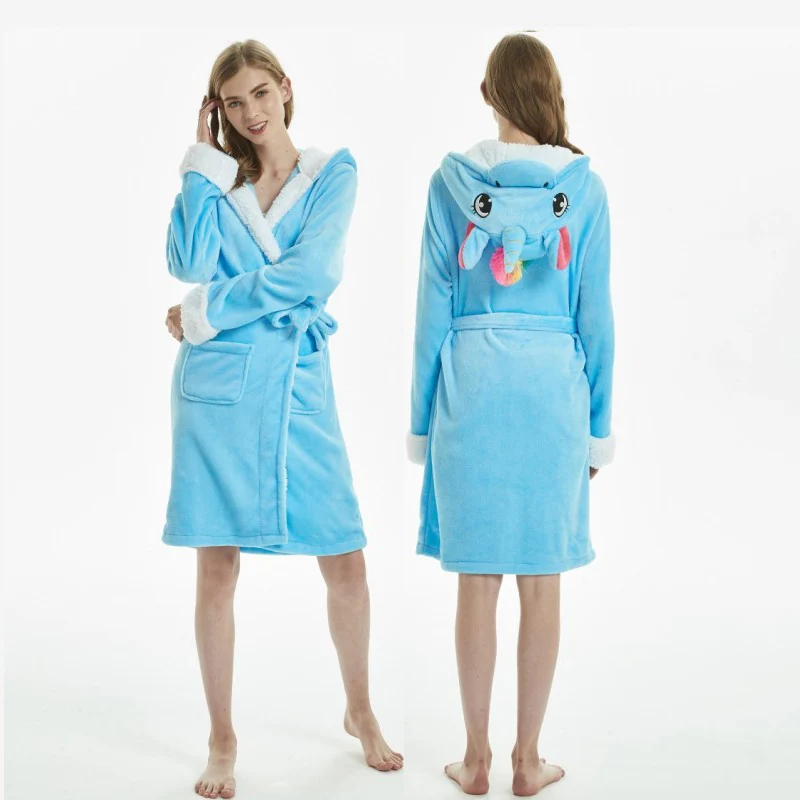 Adults Animal Flannel Bath Robe Women's Flannel Plush Sashes Bathrobe Nightgown Winter Animal Unicorn Pajamas Nightie Female
Adults Animal Flannel Bath Robe Women's Flannel Plush Sashes Bathrobe Nightgown Winter Animal Unicorn Pajamas Nightie Female