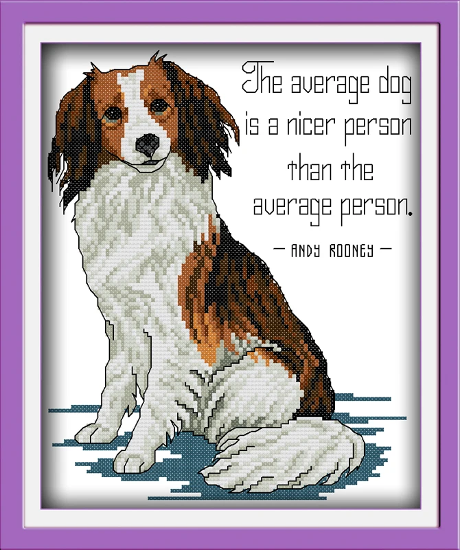 Handsome dog Counted Cross Stitch 11CT Printed 14CT DMC Cross Stitch DIY Chinese Cotton Cross-stitch Kit Embroidery Needlework
Handsome dog Counted Cross Stitch 11CT Printed 14CT DMC Cross Stitch DIY Chinese Cotton Cross-stitch Kit Embroidery Needlework