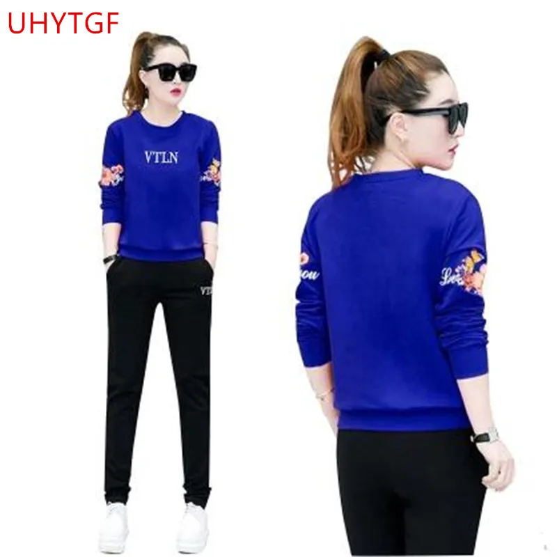 New Casual Tracksuit for women Korean 2 Piece set Large size fashion Tops + trousers Spring autumn student Sporting suit set 3XL
New Casual Tracksuit for women Korean 2 Piece set Large size fashion Tops + trousers Spring autumn student Sporting suit set 3XL