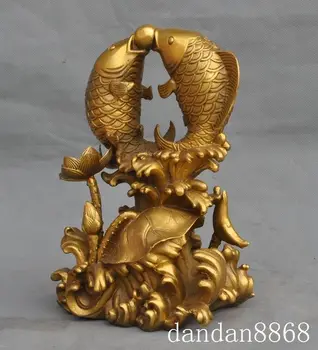 Christmas china chinese fengshui brass lucky lotus animal goldfish dish play bead statue Halloween
Christmas china chinese fengshui brass lucky lotus animal goldfish dish play bead statue Halloween