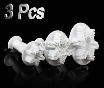 3Pcs/Set Snowflake Fondant Cake Decorating Plunger Sugar craft Cutter Mold Tools Bakeware Tools
3Pcs/Set Snowflake Fondant Cake Decorating Plunger Sugar craft Cutter Mold Tools Bakeware Tools