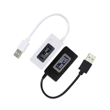 USB Tester Current Voltmeter Detector White Tail LCD Monitor Monitors Mobile Power Capacity
USB Tester Current Voltmeter Detector White Tail LCD Monitor Monitors Mobile Power Capacity