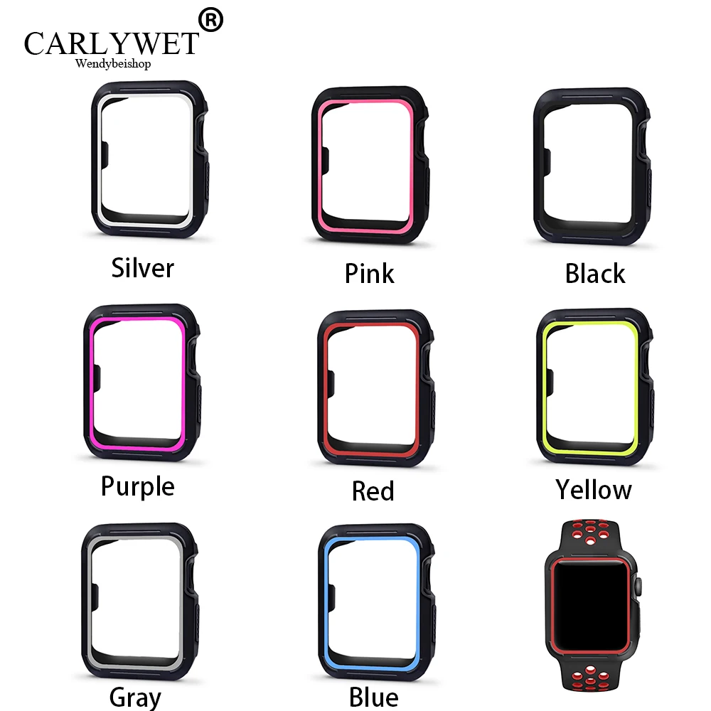 CARLYWET Wholesale New Replacement Silicone Protective Frame Case Cover Frame Bezel For Smart Apple Watch Iwatch Series 4/3/2/1
CARLYWET Wholesale New Replacement Silicone Protective Frame Case Cover Frame Bezel For Smart Apple Watch Iwatch Series 4/3/2/1