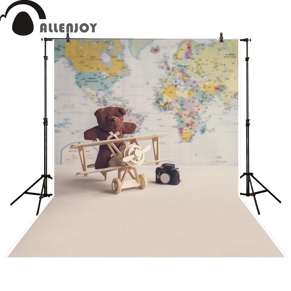Allenjoy photography backdrop bear plane world map baby shower newborn photo studio photocall background custom
Allenjoy photography backdrop bear plane world map baby shower newborn photo studio photocall background custom