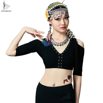 New ATS Belly Dance Top Women Gypsy Tribal Bra V-neck Off Shoulder Backless Cotton Dance Clothing Tops Dance 3 Color
New ATS Belly Dance Top Women Gypsy Tribal Bra V-neck Off Shoulder Backless Cotton Dance Clothing Tops Dance 3 Color