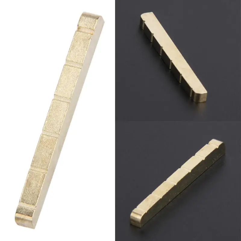 6-String Bridge Nut for ST Electric Guitar Parts Replacement 42mm Brass New Musical Stringed Instruments Accessories 
6-String Bridge Nut for ST Electric Guitar Parts Replacement 42mm Brass New Musical Stringed Instruments Accessories
