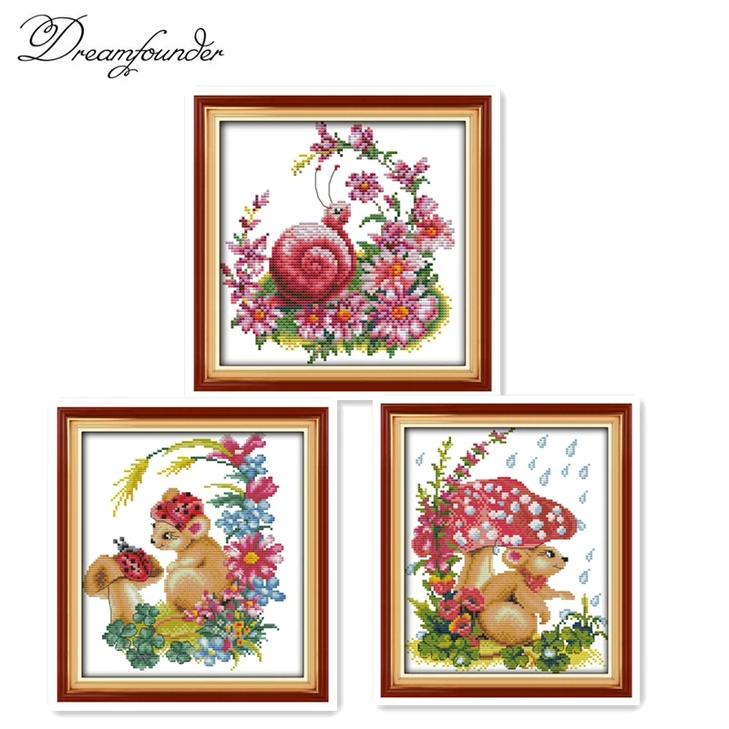 Mushrooms and a male mouse cross stitch kit aida 14ct 11ct count printed canvas stitches embroidery DIY handmade needlework
Mushrooms and a male mouse cross stitch kit aida 14ct 11ct count printed canvas stitches embroidery DIY handmade needlework