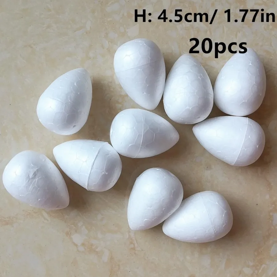 Height: 4.5cm 20pcs Water Drop Modeling Shaped Styrofoam Foam Crafts DIY Handmade White Foam Rose Buds 45mm
Height: 4.5cm 20pcs Water Drop Modeling Shaped Styrofoam Foam Crafts DIY Handmade White Foam Rose Buds 45mm