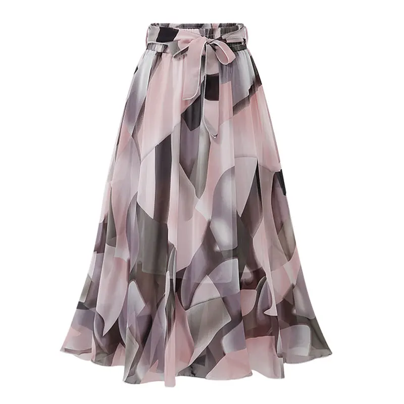 2019 Summer Vogue Chiffon Pleated Midi Skirts Elastic Waist Vintage Floral Printed Bow A Line Casual Holiday Beach Skirt Female
2019 Summer Vogue Chiffon Pleated Midi Skirts Elastic Waist Vintage Floral Printed Bow A Line Casual Holiday Beach Skirt Female