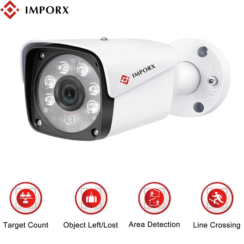 IMPORX Full-HD 1080P Security POE IP Camera 2MP Outdoor Waterproof Night Vision P2P CCTV Video Surveillance Bullet Camera H.265
IMPORX Full-HD 1080P Security POE IP Camera 2MP Outdoor Waterproof Night Vision P2P CCTV Video Surveillance Bullet Camera H.265