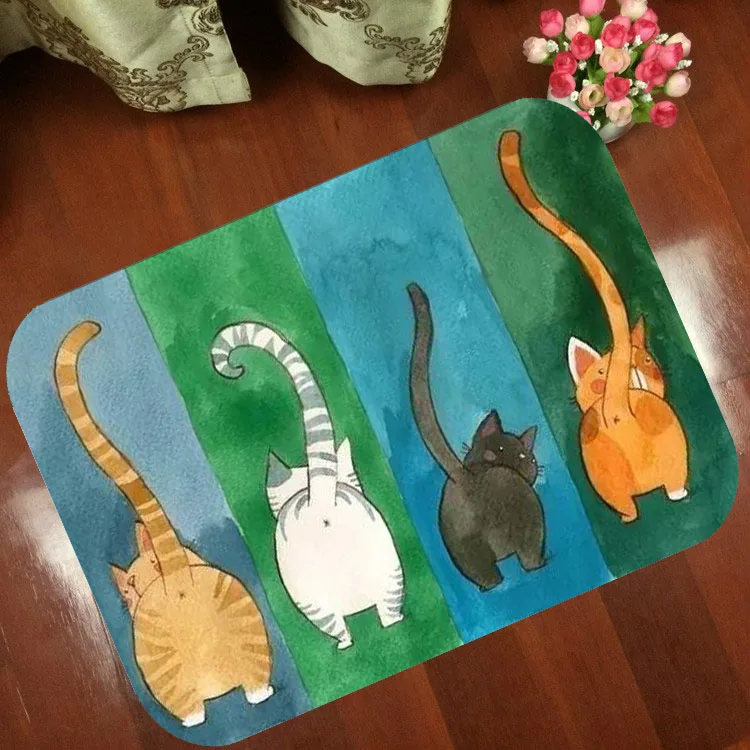 Mats Anti Slip Floor Mat Fashion animation The cats cartoon Carpet Printed Pattern Carpet Rug for Bathroom Door Living Room
Mats Anti Slip Floor Mat Fashion animation The cats cartoon Carpet Printed Pattern Carpet Rug for Bathroom Door Living Room