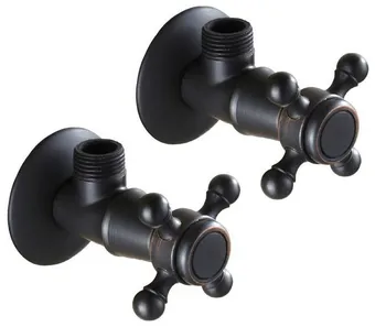 Black Oil Rubbed Brass Wall Mounted Bathroom 2 Pcs Angle Stop Valve Male Thread Cav001
Black Oil Rubbed Brass Wall Mounted Bathroom 2 Pcs Angle Stop Valve Male Thread Cav001