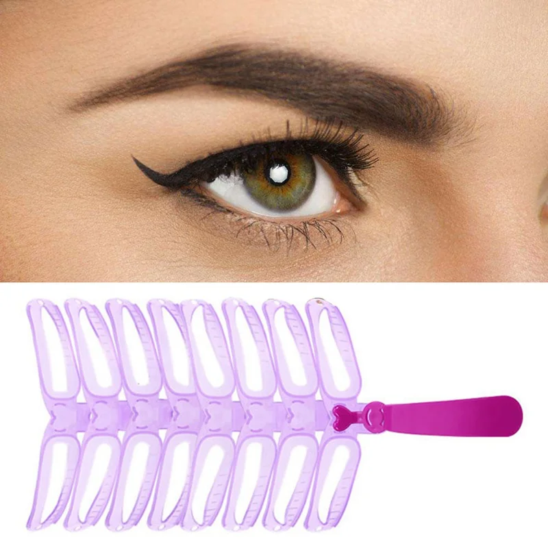 8pcs/set Eyebrow Stencils Shaping Grooming Eye Brow Make Up Model Template Reusable Design Eyebrows Styling Tool
8pcs/set Eyebrow Stencils Shaping Grooming Eye Brow Make Up Model Template Reusable Design Eyebrows Styling Tool