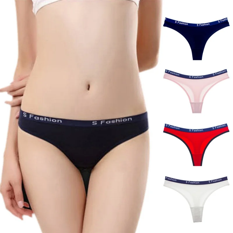 Women's Cotton G-String Thong Panties String Underwear Women Briefs Sexy Lingerie Pants Intimate Ladies Letter Low-Rise M-XL
Women's Cotton G-String Thong Panties String Underwear Women Briefs Sexy Lingerie Pants Intimate Ladies Letter Low-Rise M-XL