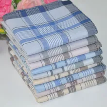 Handkerchief Cotton Hanky Fabric Pocket Square Plaid 12pcs/Lot Classic Party Men's 38--38cm Handkerchief Cotton Hanky Fabric Pocket Square Plaid 12pcs/Lot Classic Party Men's 38--38cm
