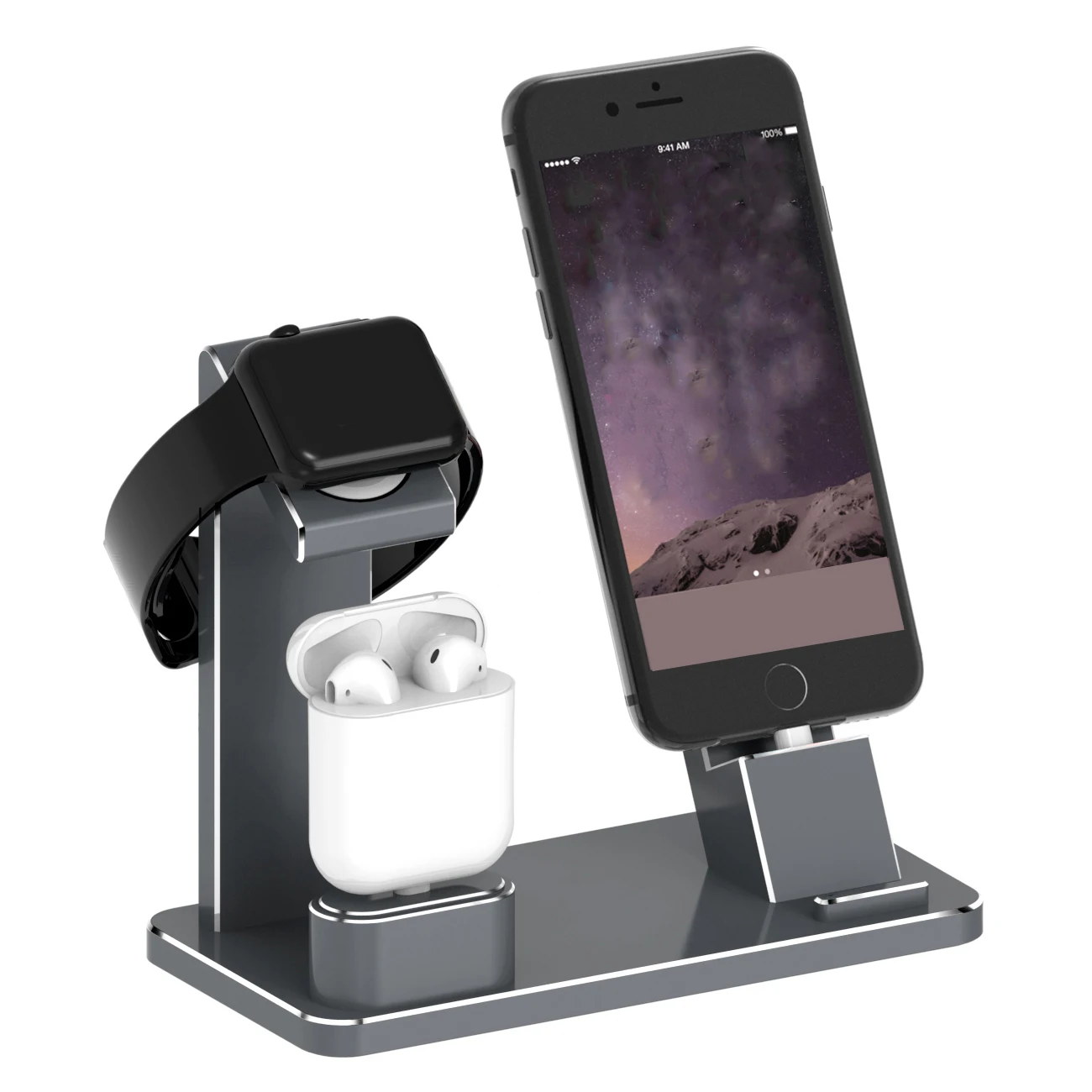 Hot New 3in1 Charger Dock Stand Holder For Phone for Airpods for AppleWatch Aluminium Alloy Stand Cable Organizer Station Holder
Hot New 3in1 Charger Dock Stand Holder For Phone for Airpods for AppleWatch Aluminium Alloy Stand Cable Organizer Station Holder