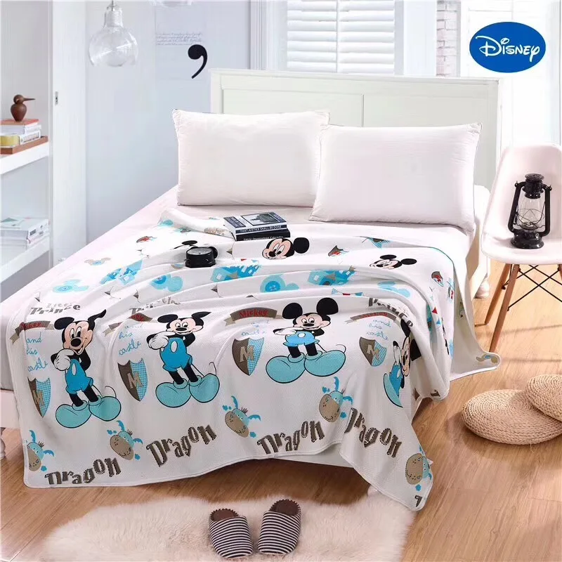 Disney Blue White Mickey Minnie Frozen Winnie Double Layer Soft Cotton Summer Blanket Sleeping Covers Quilt Throw for Boys Girls
Disney Blue White Mickey Minnie Frozen Winnie Double Layer Soft Cotton Summer Blanket Sleeping Covers Quilt Throw for Boys Girls