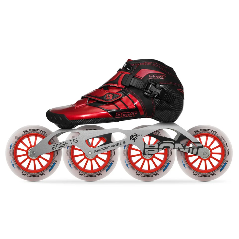 2019 оригинальные роликовые коньки Bont Z 2PT Speed нагреваемые карбоновые 4*90/100/110 мм 6061