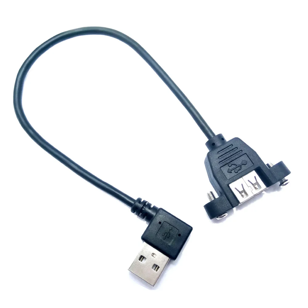 USB 2.0 A Male 90 Degree Right Angled to Female Extension Connector Cable With Panel Mount Hole usb male to female cable 25cm
USB 2.0 A Male 90 Degree Right Angled to Female Extension Connector Cable With Panel Mount Hole usb male to female cable 25cm