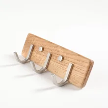 Крючок из нержавеющей стали для ванной стены деревянный крючок