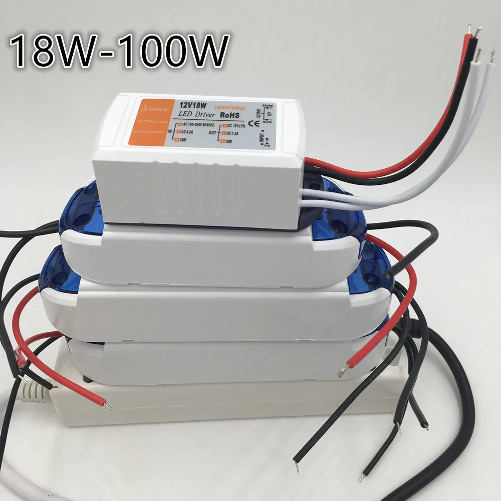 Lights Transformer Adapter Power Supply for LED Strip Lamp Bulb Drivers 18W 28W 48W
Lights Transformer Adapter Power Supply for LED Strip Lamp Bulb Drivers 18W 28W 48W