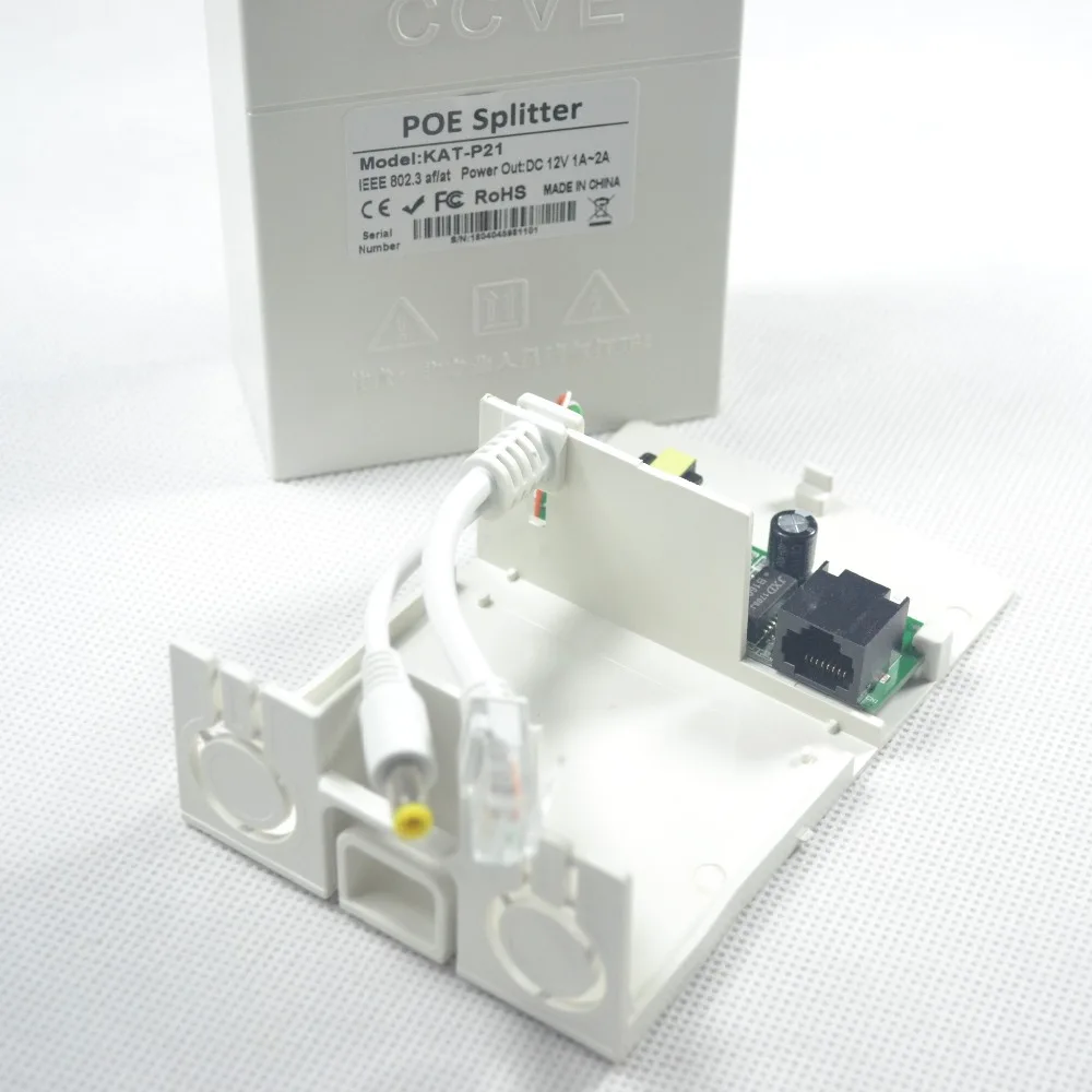 Водонепроницаемый PoE Сплиттер 48 В для наружной внешней POE сплиттер питания IP