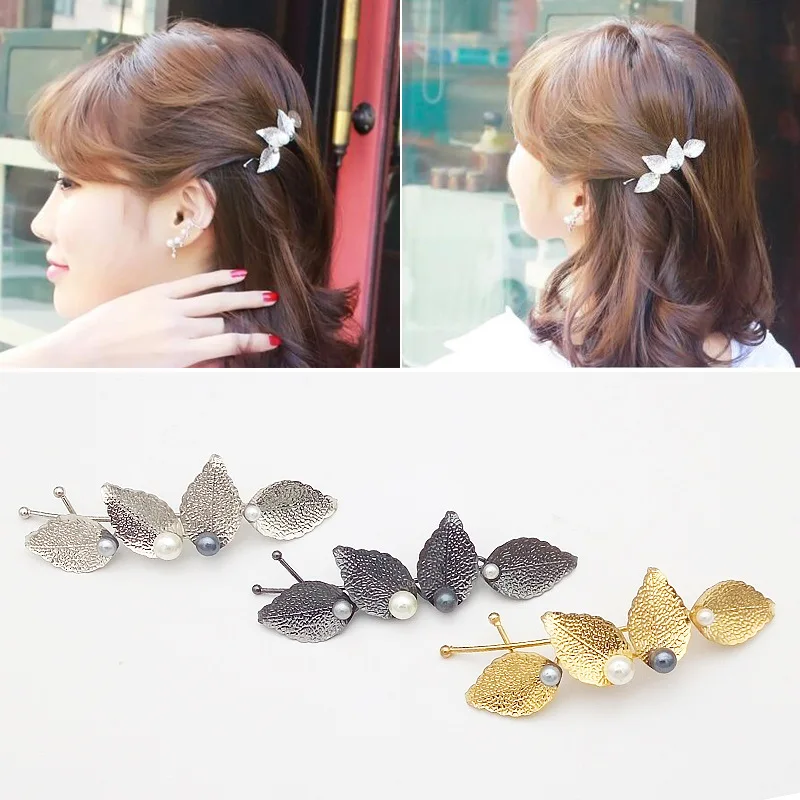 Fashion Women Girl Hot New Wedding Hair Accessories Branches Leaves Pearl Hairpin Side Folder Hair Clip Jewelry Headbands
Fashion Women Girl Hot New Wedding Hair Accessories Branches Leaves Pearl Hairpin Side Folder Hair Clip Jewelry Headbands