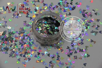 TCA100 Solvent Resistant holographic silver Colors Mickey Mouse shape Glitter 4.0MM Size Glitter for nail Art nail gel or makeup
TCA100 Solvent Resistant holographic silver Colors Mickey Mouse shape Glitter 4.0MM Size Glitter for nail Art nail gel or makeup