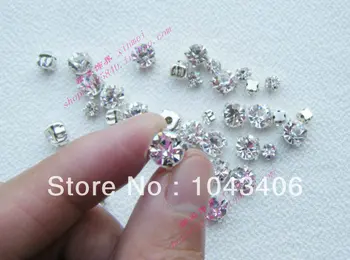 free shipment,6mm silver claw rhinestones SS28clear sew on rhinestones,888 fancy stone quality,1440pcs/lot 
free shipment,6mm silver claw rhinestones SS28clear sew on rhinestones,888 fancy stone quality,1440pcs/lot