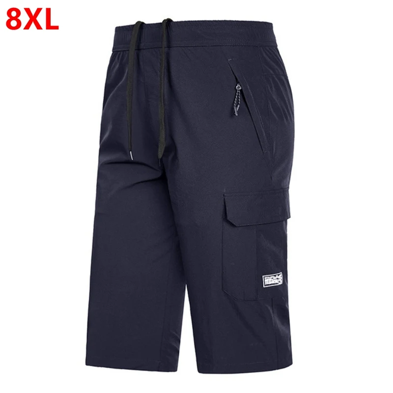 New men's casual sports cropped trousers plus size quick-drying cropped trousers Board Shorts 
New men's casual sports cropped trousers plus size quick-drying cropped trousers Board Shorts