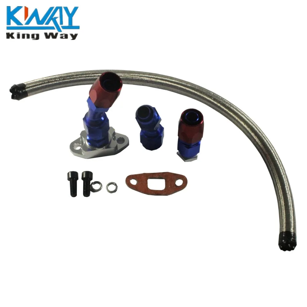 FREE SHIPPING - King Way - BRAIDED TURBO CHARGER/TURBO OIL 17" Return Drain Line 10AN FITTING KIT + Gasket
FREE SHIPPING - King Way - BRAIDED TURBO CHARGER/TURBO OIL 17" Return Drain Line 10AN FITTING KIT + Gasket