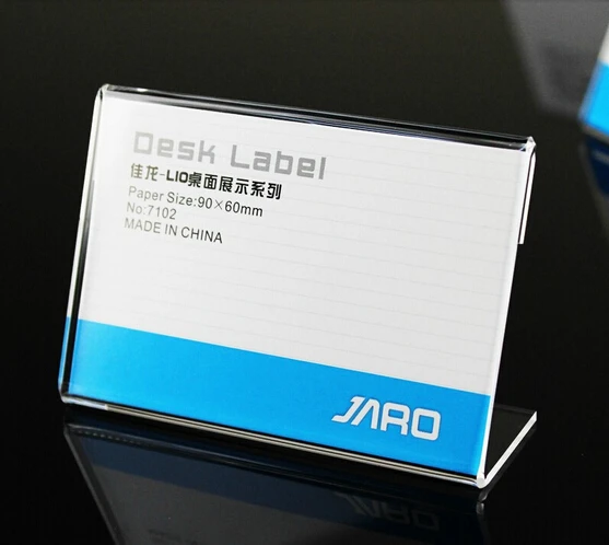 50mm*35mm Clear Acrylic Sign Holder Name Card Holder Menu Price Tag Display Stand Holder
50mm*35mm Clear Acrylic Sign Holder Name Card Holder Menu Price Tag Display Stand Holder