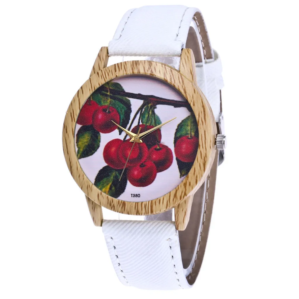 Women's Cherry Fashion Watch Casual Leather Strap Watch Analog Quartz Round Watch
Women's Cherry Fashion Watch Casual Leather Strap Watch Analog Quartz Round Watch