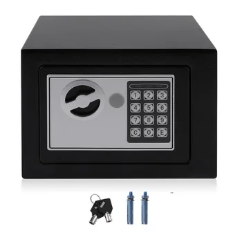 Solid Steel Electronic Safe Box With Digital Keypad Lock 4.6L Mini Lockable Jewelry Storage Case Safe Money Cash Storage Box 
Solid Steel Electronic Safe Box With Digital Keypad Lock 4.6L Mini Lockable Jewelry Storage Case Safe Money Cash Storage Box