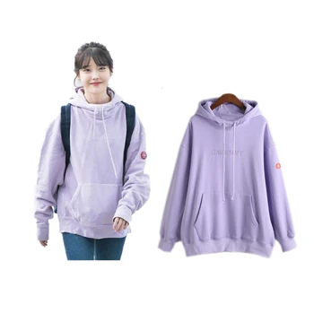 New kpop IU The Same Around Preppy Style Sweatershirt Loose Hoodie Spring and Autumn moletom Coat Embroidery Hoody roupas
New kpop IU The Same Around Preppy Style Sweatershirt Loose Hoodie Spring and Autumn moletom Coat Embroidery Hoody roupas