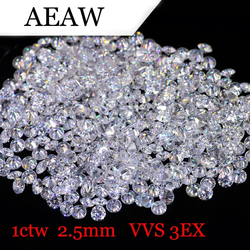 AEAW 2.5mm Total 1 CTW carat DF Color Certified Moissanite Diamond Loose Bead Test Positive Similar to Forever One
AEAW 2.5mm Total 1 CTW carat DF Color Certified Moissanite Diamond Loose Bead Test Positive Similar to Forever One