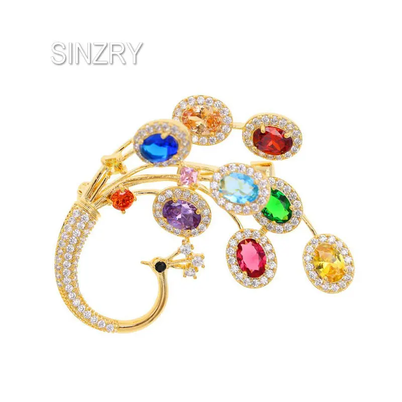 SINZRY new trendy CZ jewelry cubic zircon colorful peacock elegant bright brooches pin lady scarf button jewelry gift
SINZRY new trendy CZ jewelry cubic zircon colorful peacock elegant bright brooches pin lady scarf button jewelry gift